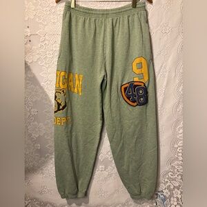 Urban Outfitters green Michigan sweat pants